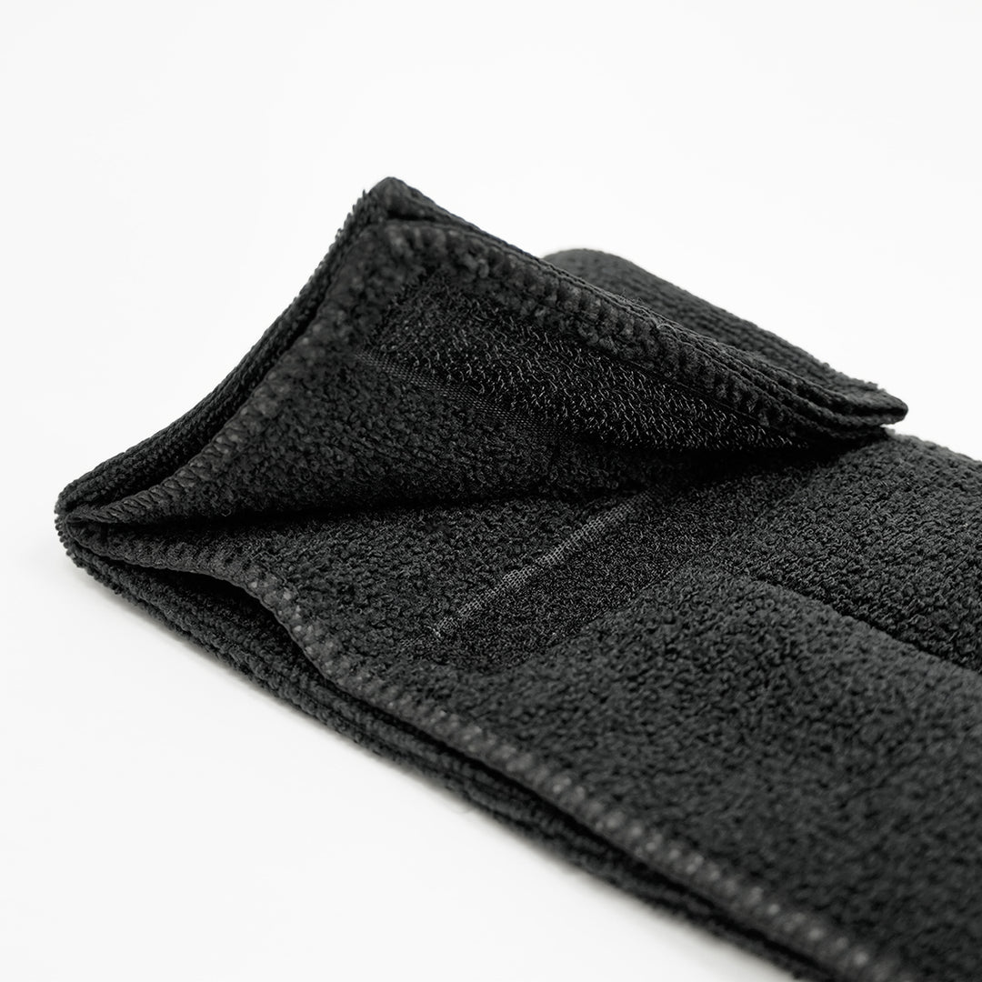 Black Football Towel