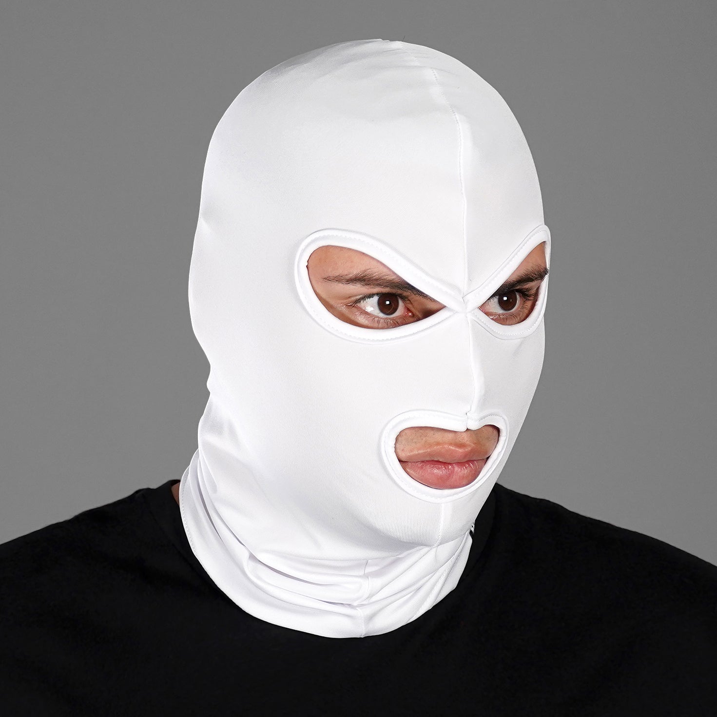 tæppe Enlighten Profet Basic White 3 Hole Ski Mask – SLEEFS