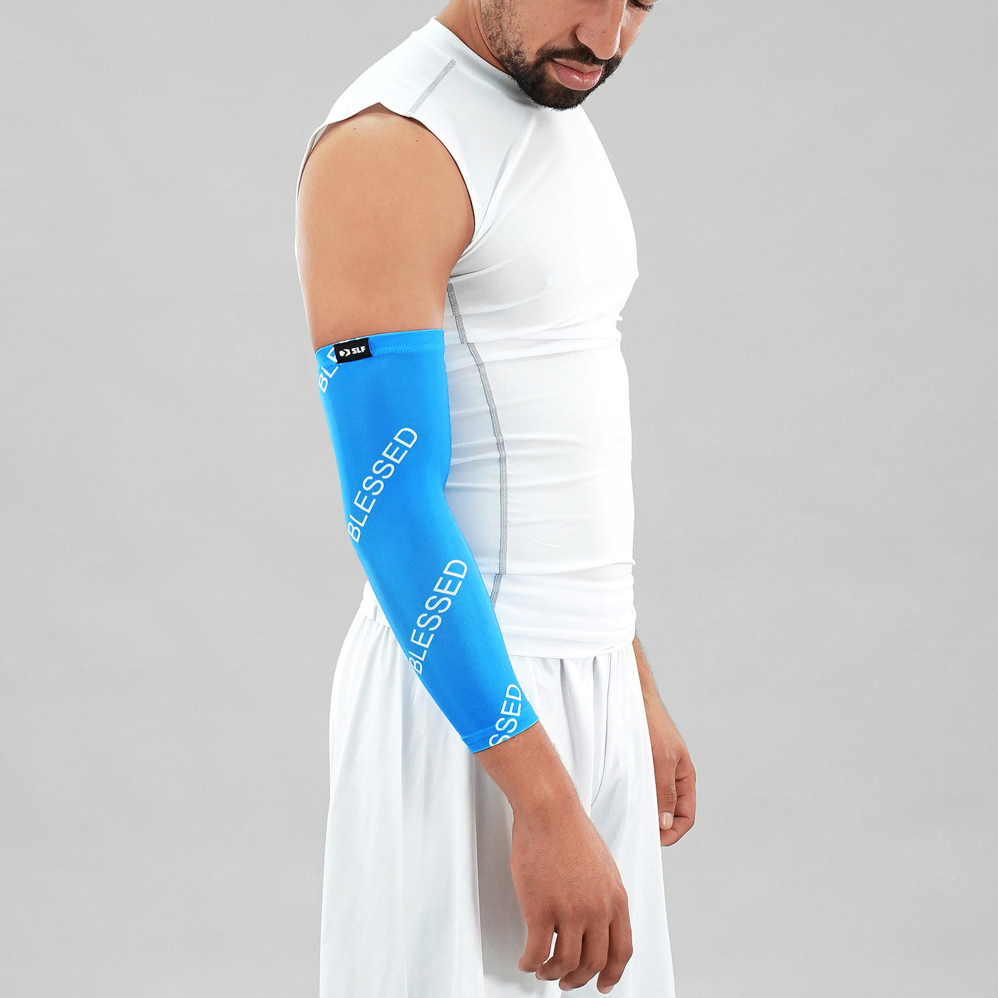 Blessed Pattern Blue 3/4 Arm Sleeve