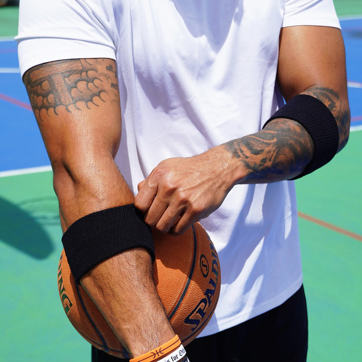 Black Drip Wristbands (Pair)