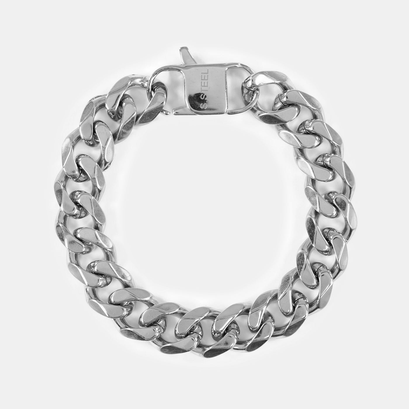 Cuban Link Stainless Steel 15mm Bracelet