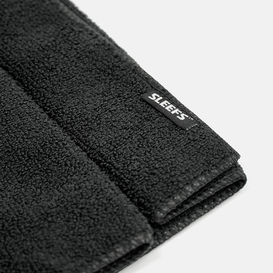 Black Football Towel