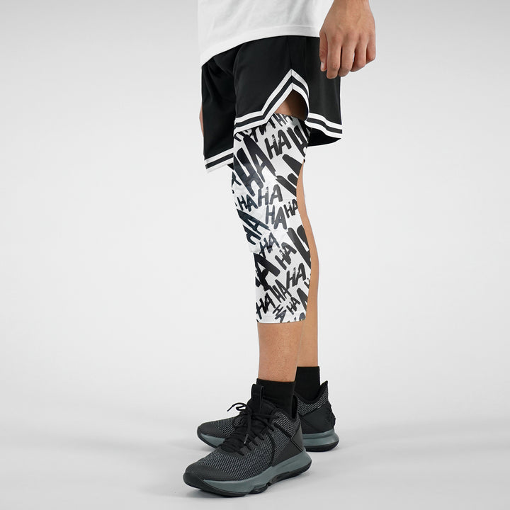 Ha Ha Ha White Knee Pad