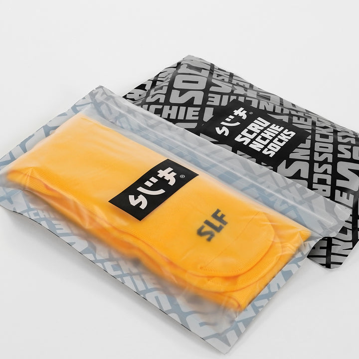 Hue Yellow Gold Long Scrunchie Socks