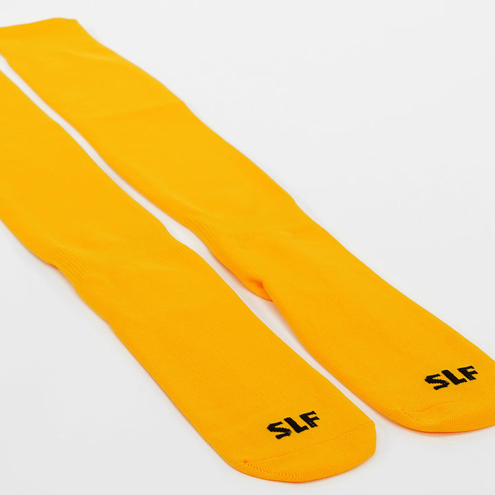 Hue Yellow Gold Long Scrunchie Socks