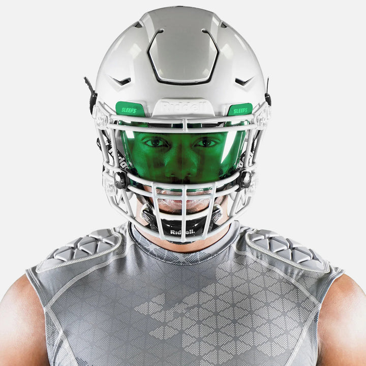 Hue Green Helmet Eye-Shield Visor