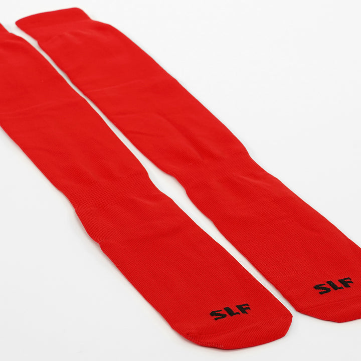 Hue Red Long Scrunchie Socks