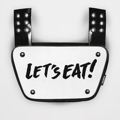 Let's Eat White Sticker for Back Plate