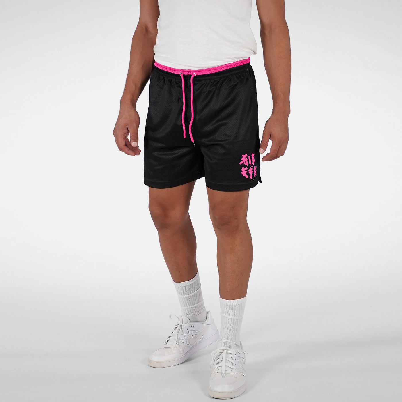 Pitch Black Finest Pink Shorts - 7"