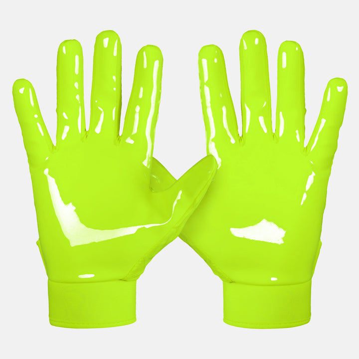 Safety Yellow Sticky Football Receiver Gloves