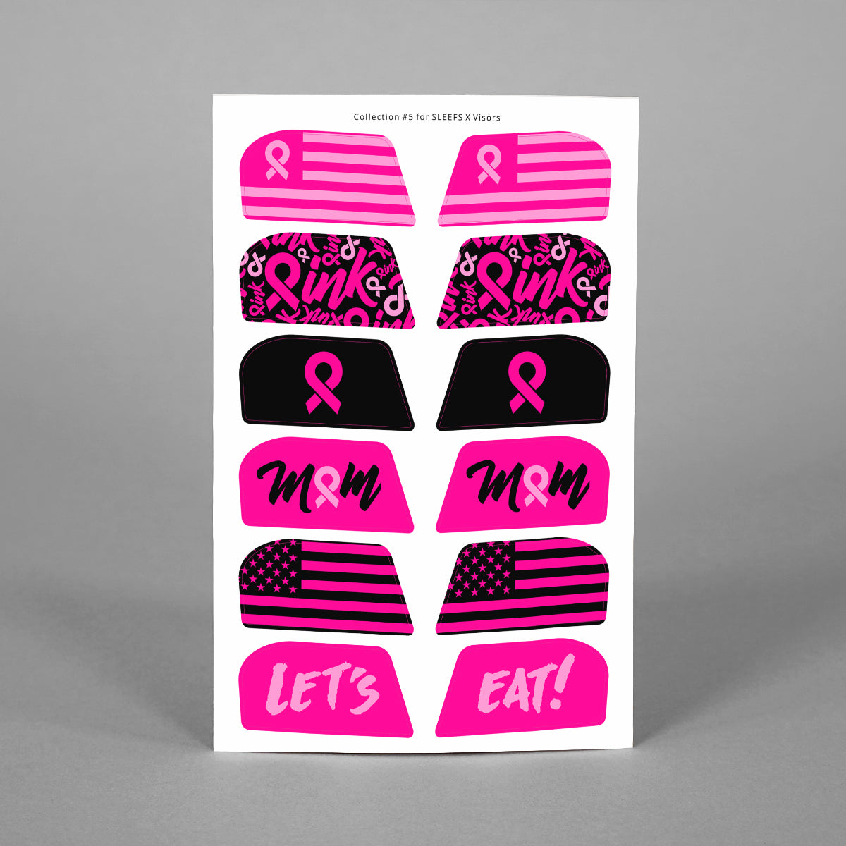 Stickers for Helmet Visor Tabs Collection 5 SLEEFS
