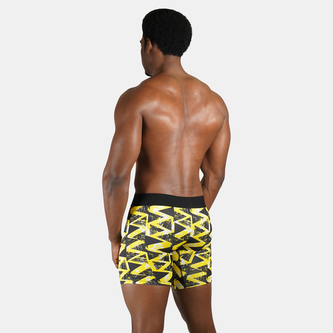 Symmetrical Black Yellow Men's Underwear