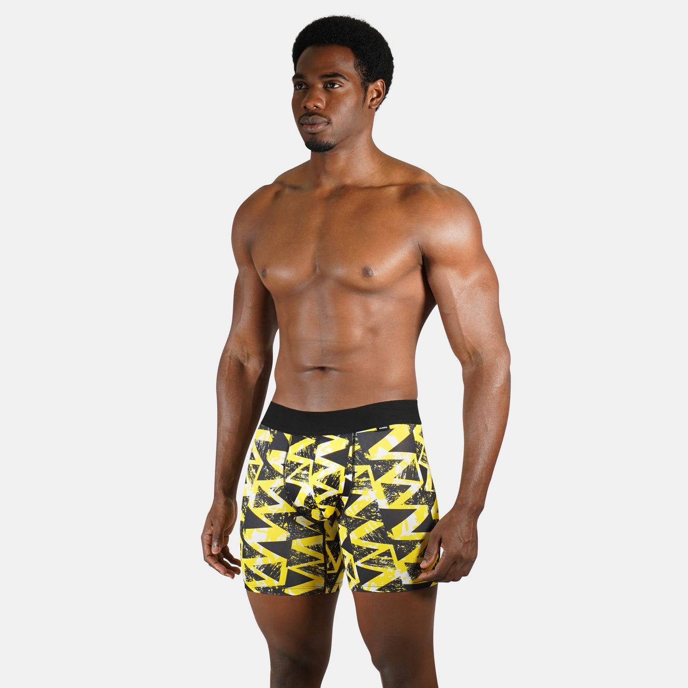 Symmetrical Black Yellow Men's Underwear
