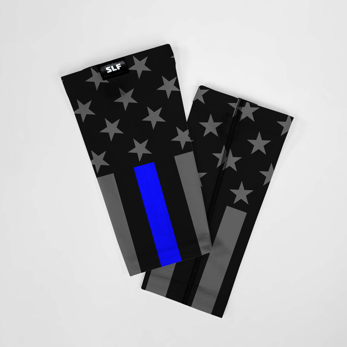 Tactical Thin Blue Line USA Flag Forearm Sleeve (single)