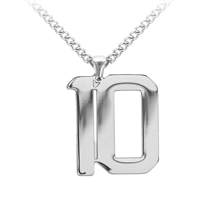 Pendant Silver Numbers