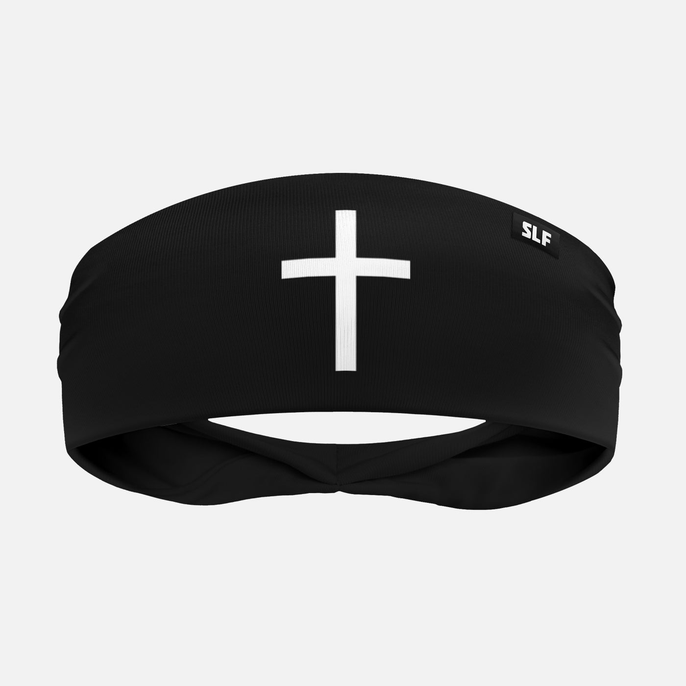 Faith Cross Black Headband