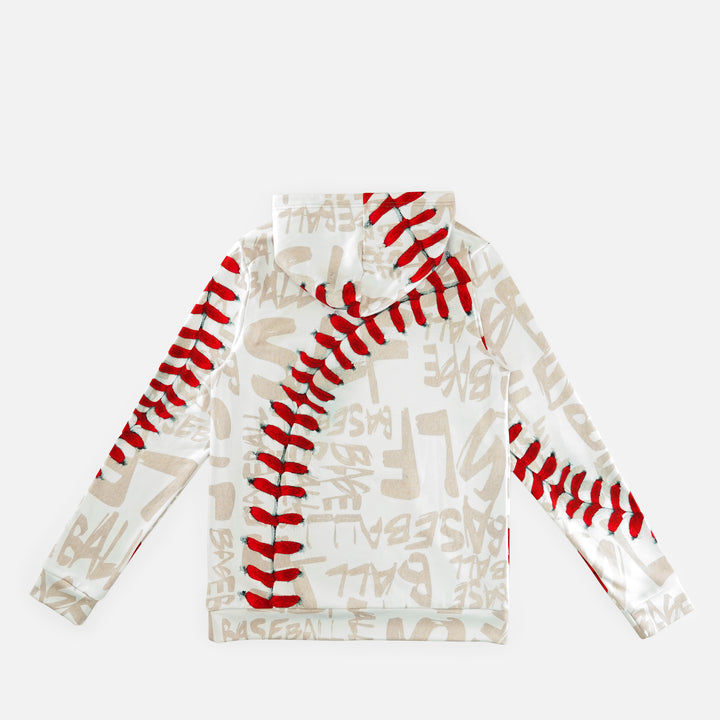 SLF Old Baseball Pattern Hoodie - Big