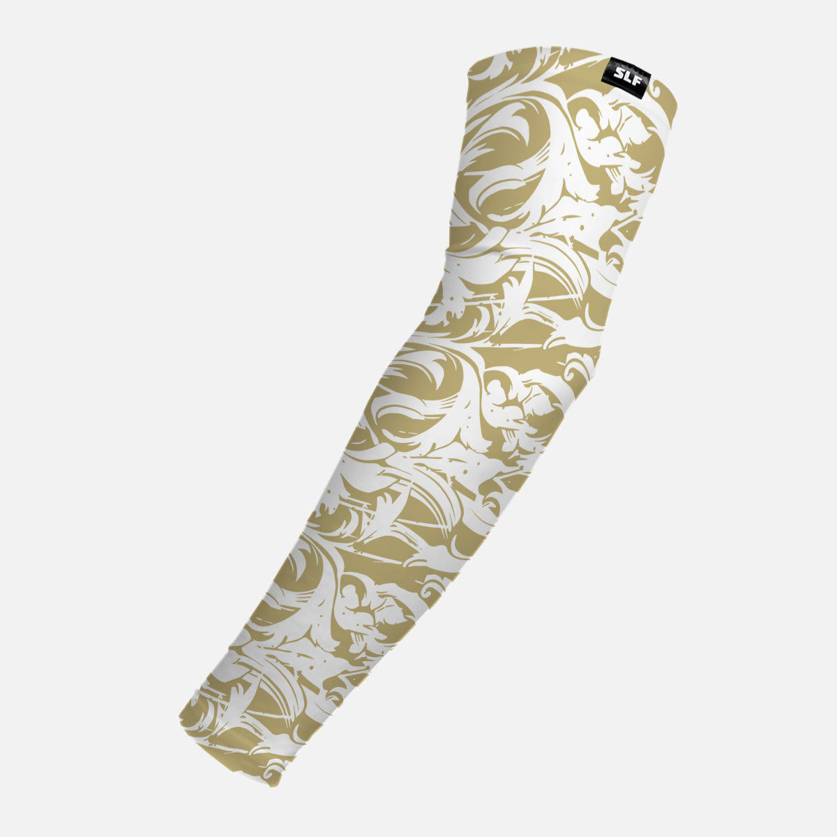 Baroque 2 Old Gold and White Arm Sleeve