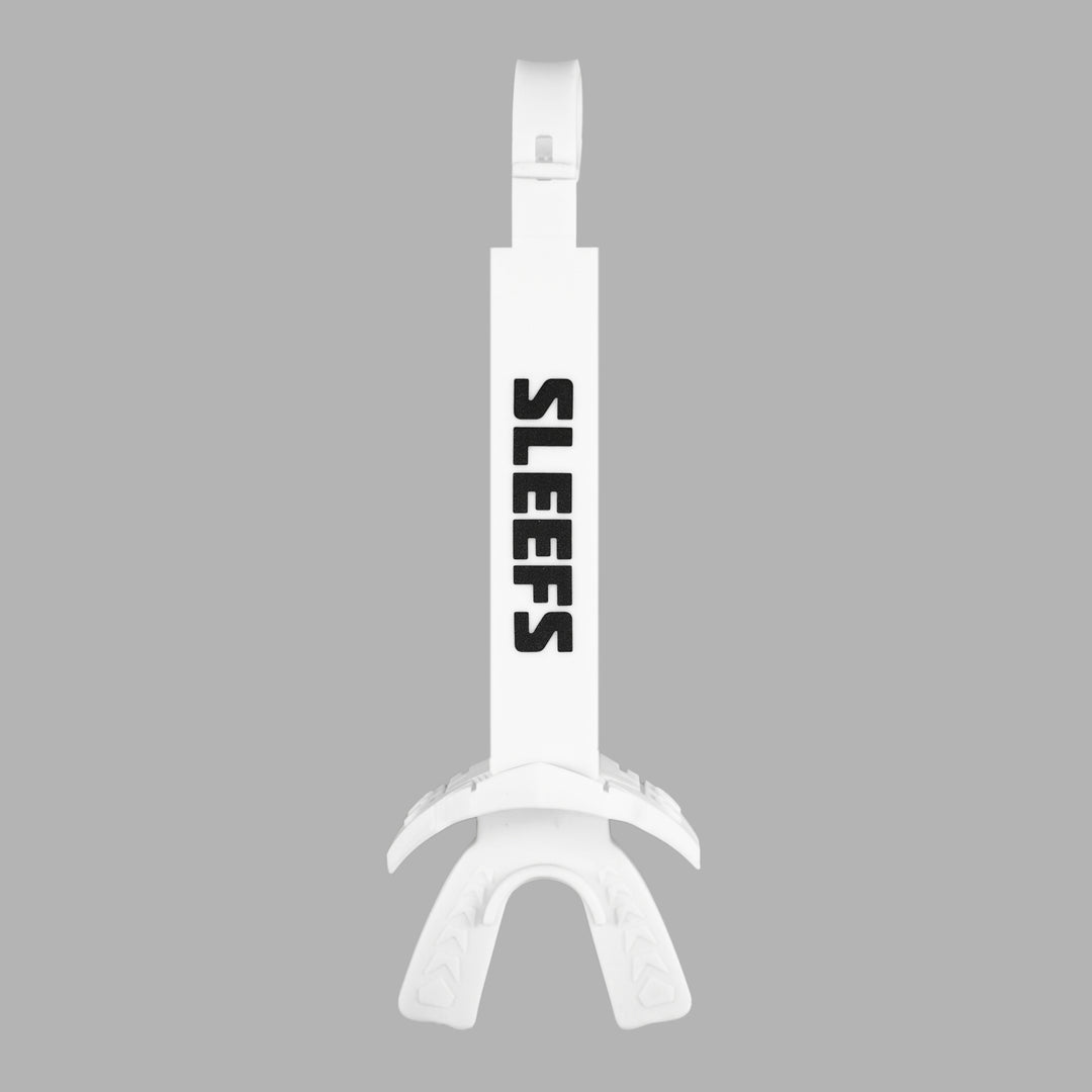 White X Football Mouthguard with Logo