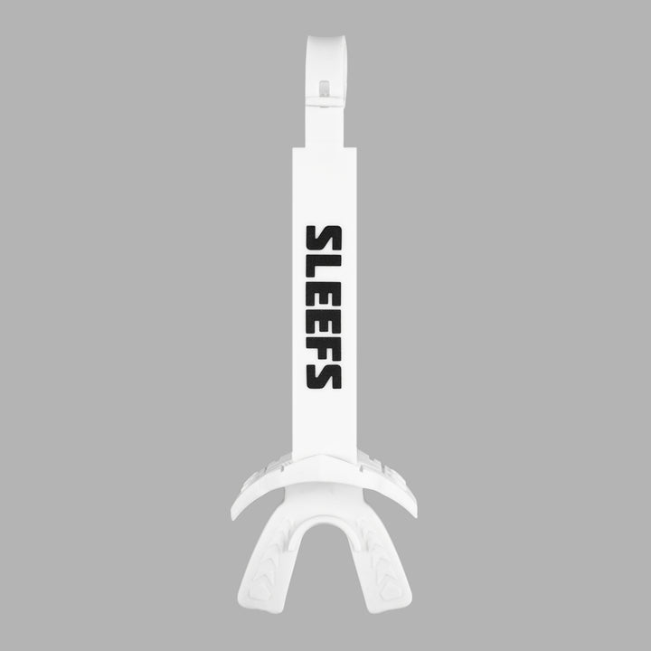 White X Football Mouthguard with Logo