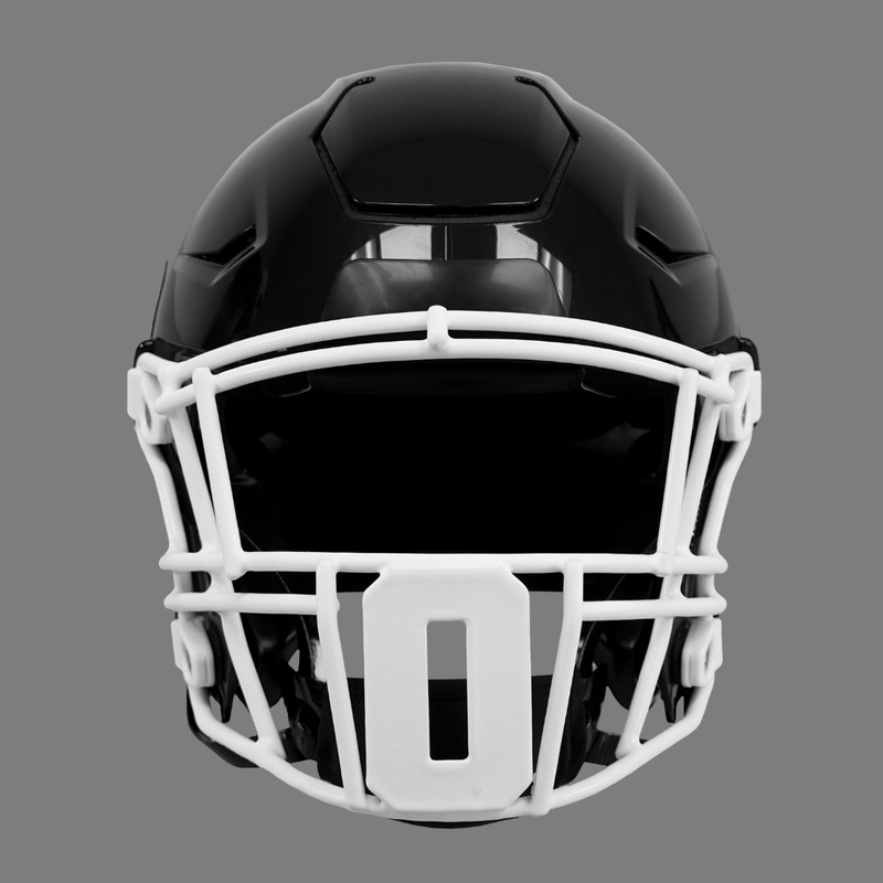 0 Jersey Font Football Facemask for Riddell SpeedFlex