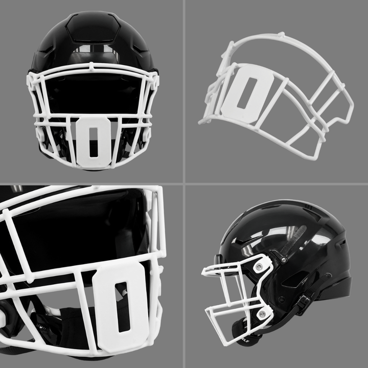 0 Jersey Font Football Facemask for Riddell SpeedFlex