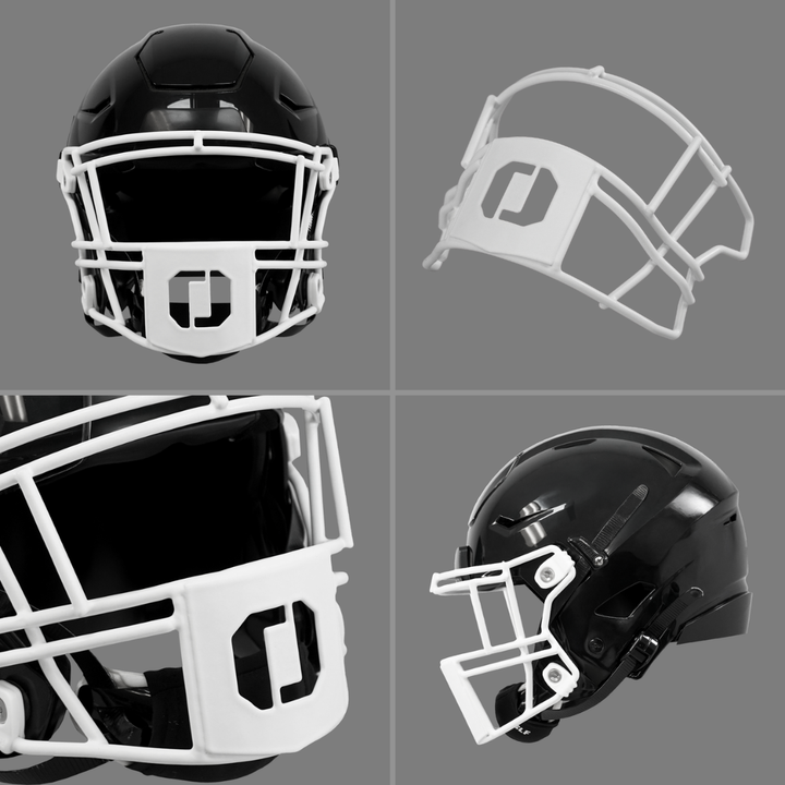 0 Stencil Font Football Facemask for Riddell SpeedFlex