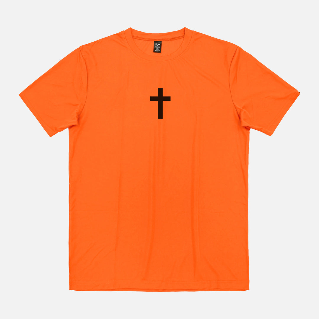 Faith Cross Orange Quick Dry Shirt