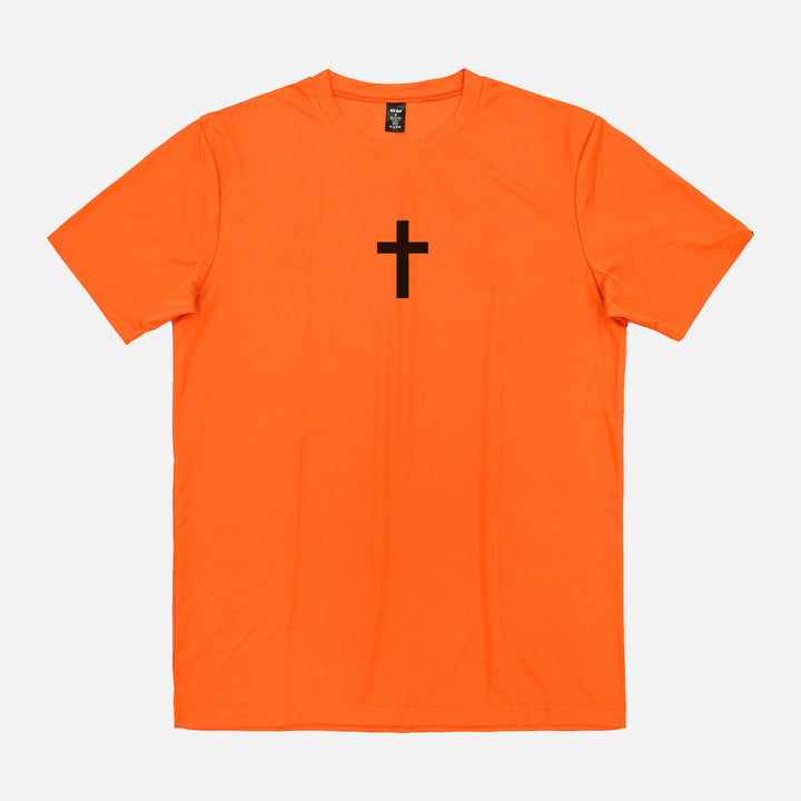 Faith Cross Orange Quick Dry Shirt