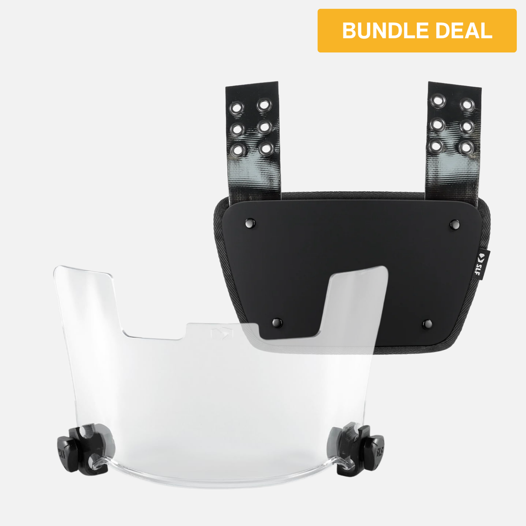 Clear Helmet Visor + Back Plate Bundle