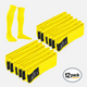 12 Pack Yellow Over The Knee Sport Socks