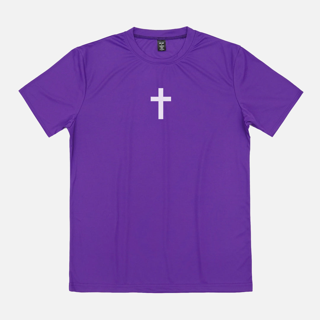 Faith Cross Purple Quick Dry Shirt
