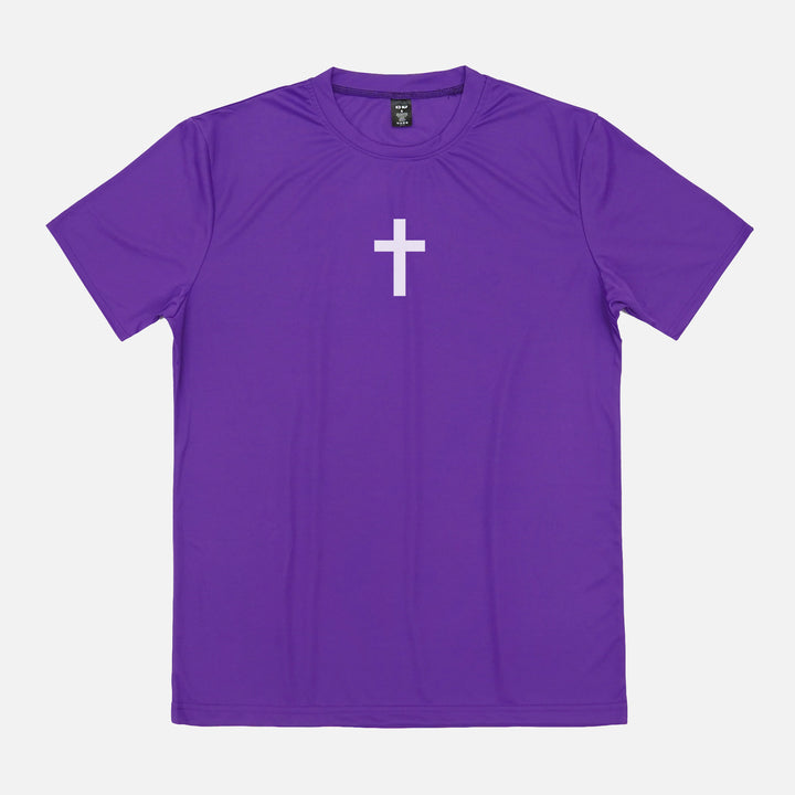 Faith Cross Purple Quick Dry Shirt