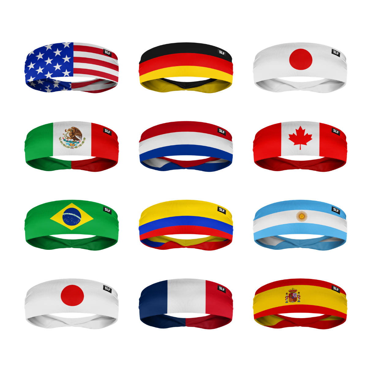 World Flag Kids Headbands