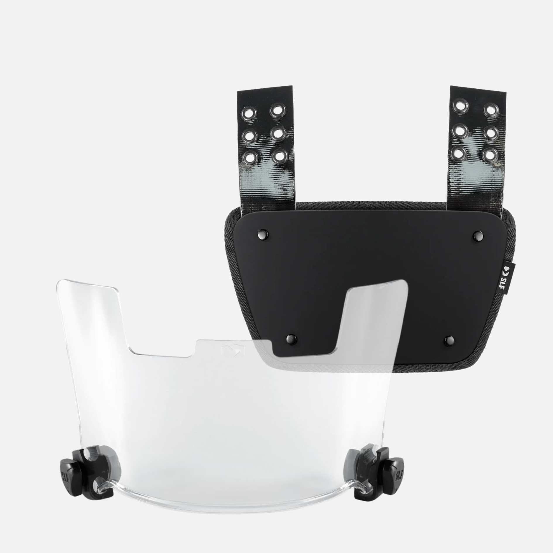 Clear Helmet Visor + Back Plate Bundle