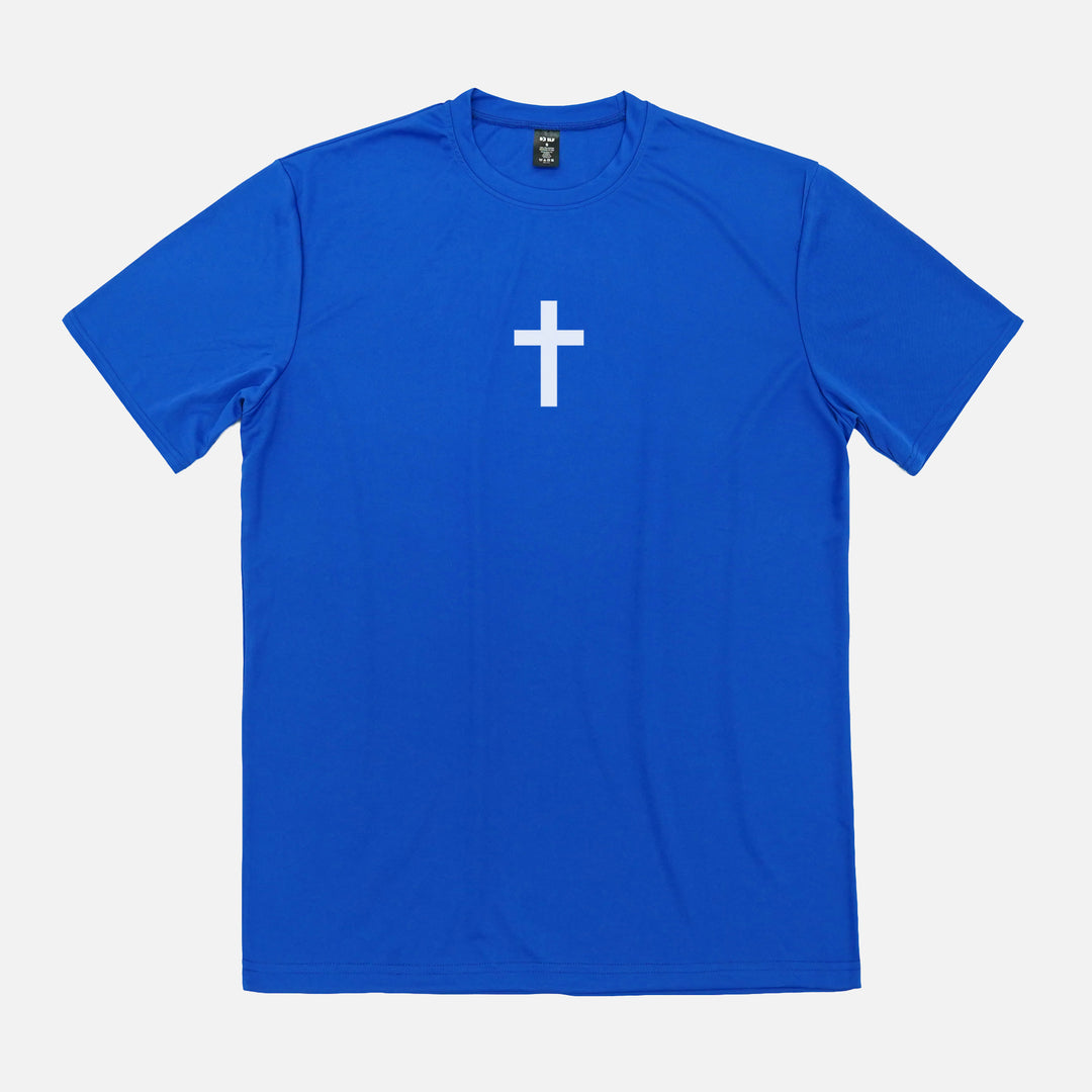 Faith Cross Royal Blue Quick Dry Shirt