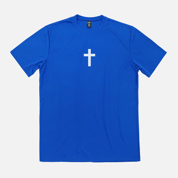 Faith Cross Royal Blue Quick Dry Shirt