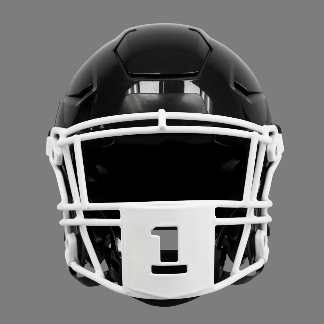 1 Stencil Font Football Facemask for Riddell SpeedFlex