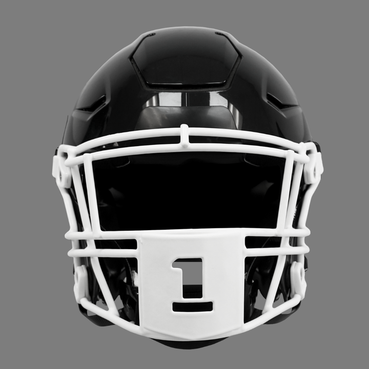 1 Stencil Font Football Facemask for Riddell SpeedFlex
