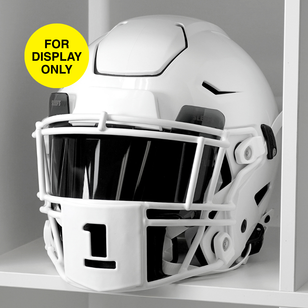 1 Stencil Font Football Facemask for Riddell SpeedFlex