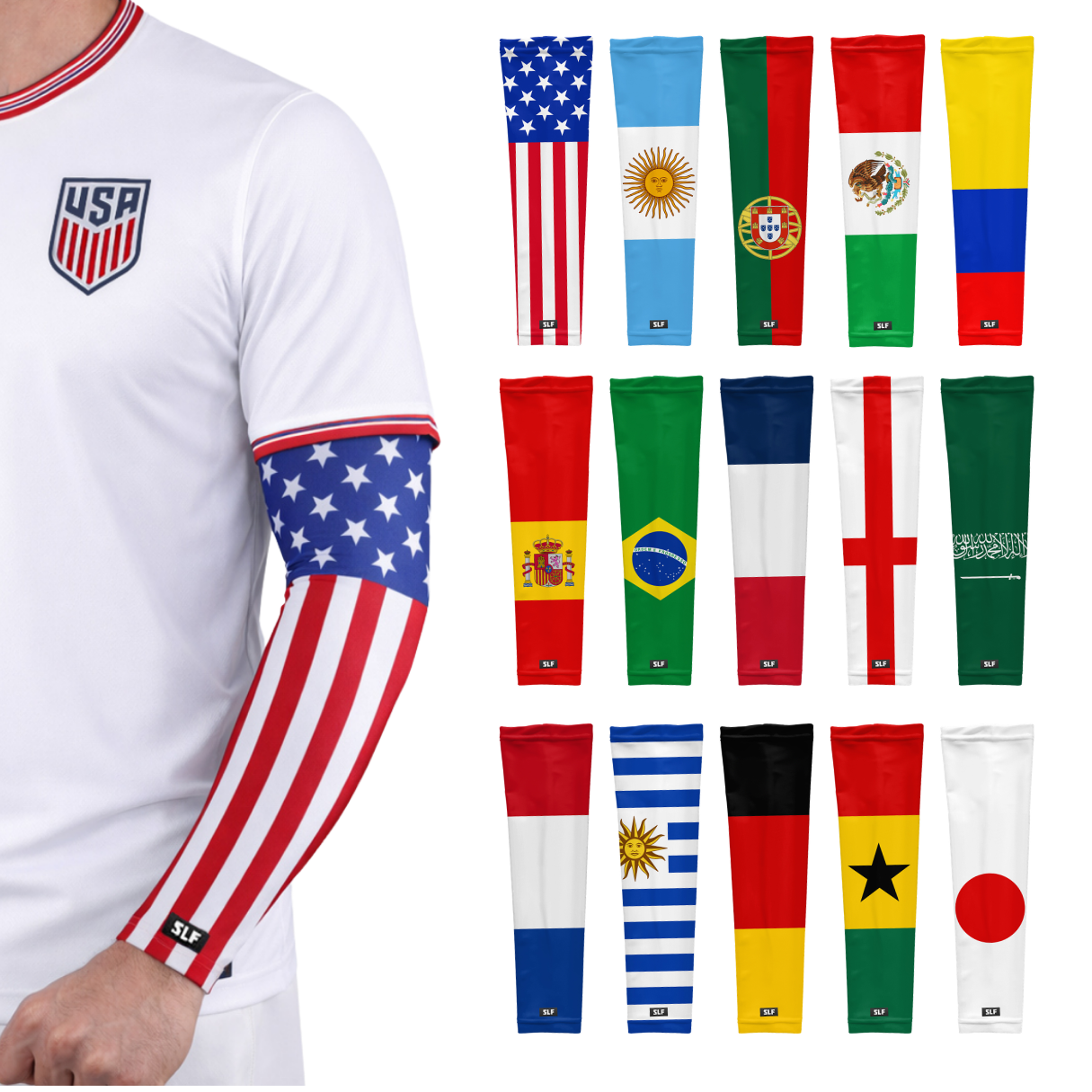 World Flag Arm Sleeves