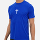 Faith Cross Royal Blue Quick Dry Shirt