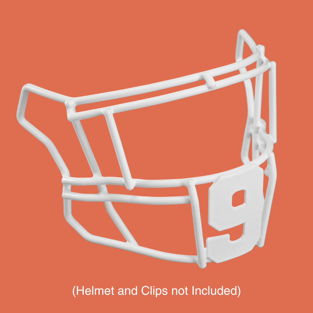 9 Jersey Font Football Facemask for Riddell SpeedFlex