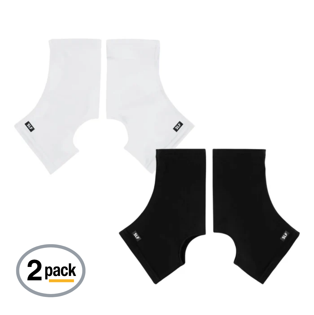 White + Black Spats / Cleat Covers SZN Pack