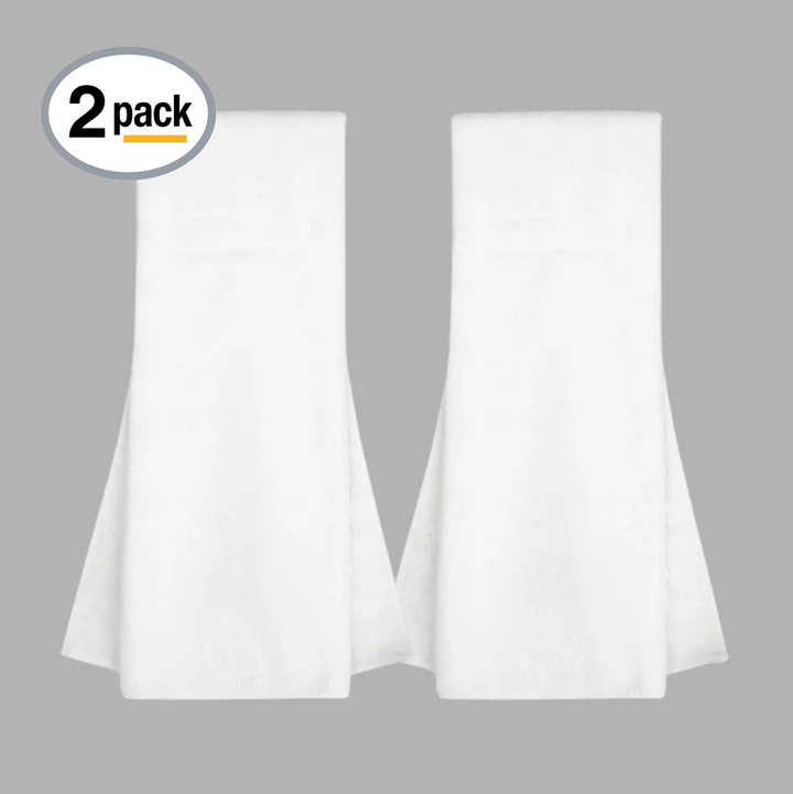 2 White Football Towels SZN Pack