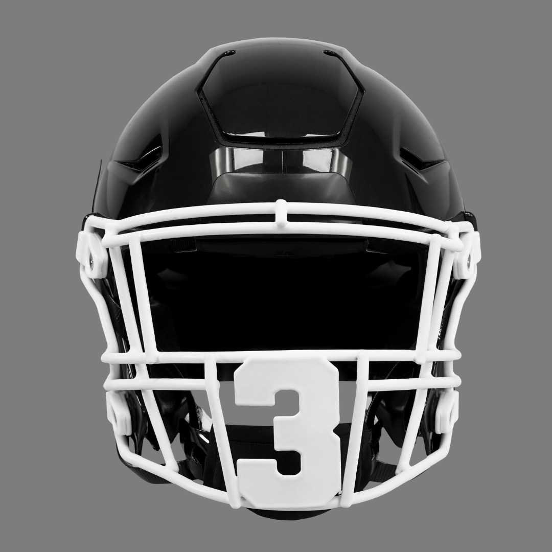 3 Jersey Font Football Facemask for Riddell SpeedFlex