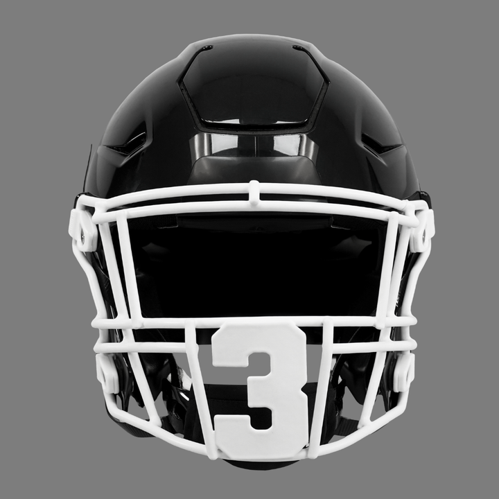3 Jersey Font Football Facemask for Riddell SpeedFlex