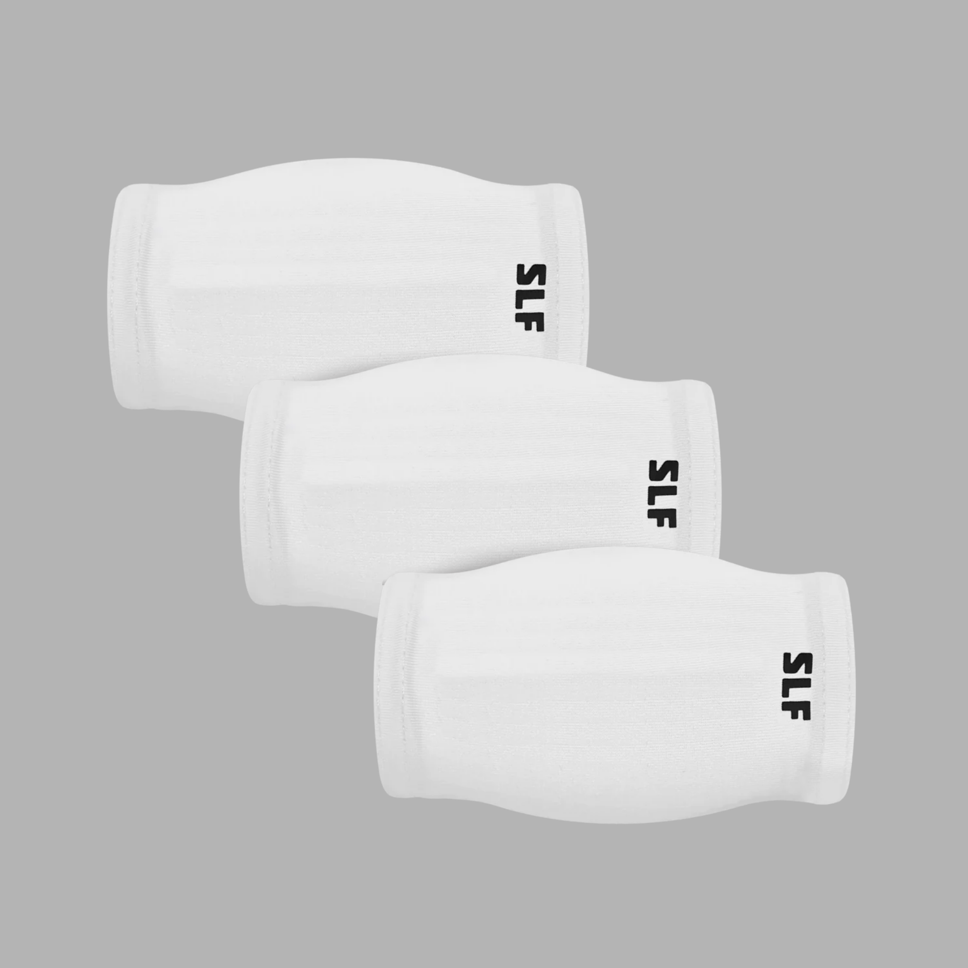 3 White Chin Strap Cover Bundle