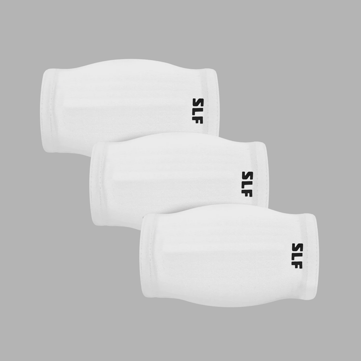 3 White Chin Strap Cover Bundle