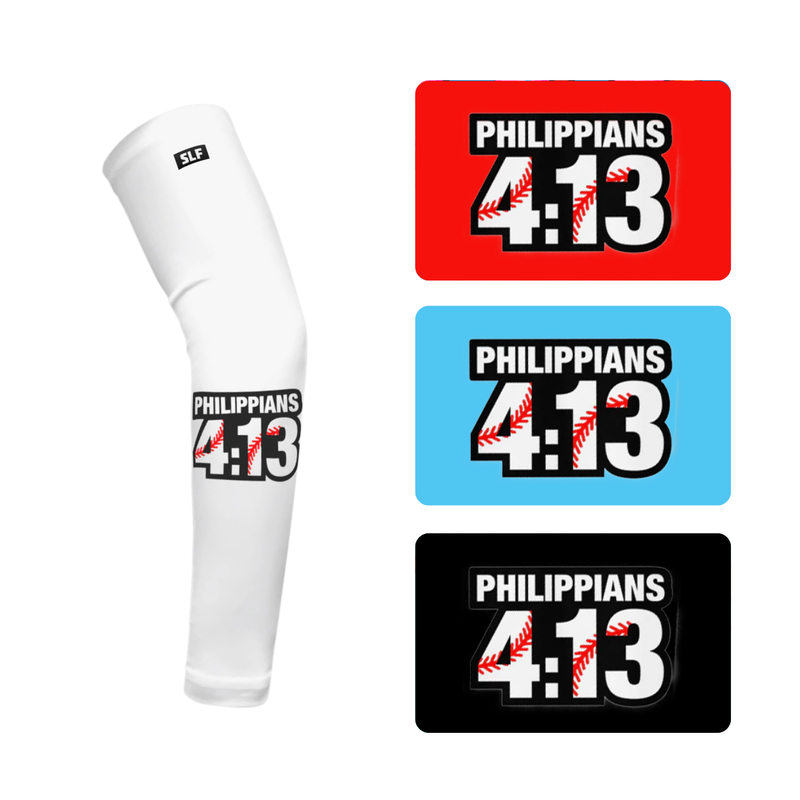 Philippians 4:13 Baseball Kids Arm Sleeve
